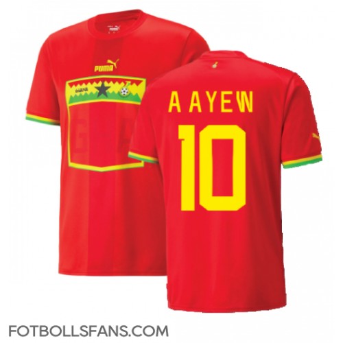 Ghana Andre Ayew #10 Replika Bortatröja VM 2022 Kortärmad
